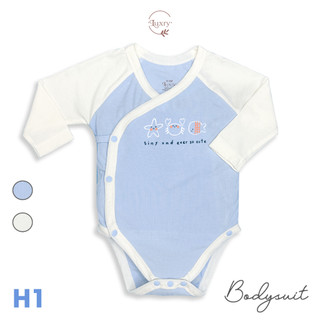 Bodysuit dài tay cài lệch kiểu dáng kimono thương hiệu Luxry vừa vẹn cho bé yêu từ 0 đến 9 tháng