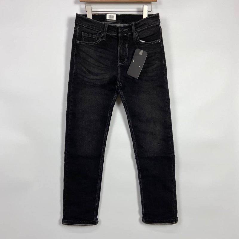 Quần Jean Nam PB đen xám-Form Slimfit - chất vải co dãn - ống ôm
