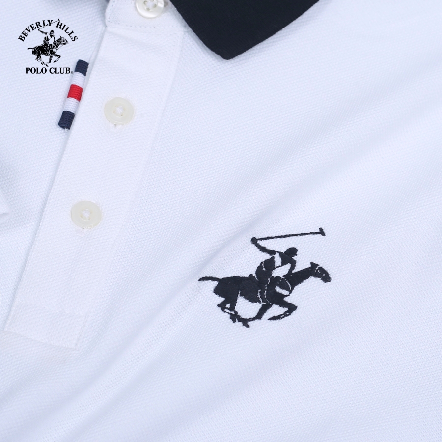 Beverly Hills Polo Club Áo polo Nam Ngắn tay Slim Fit Trắng - PMSSW23TL0026