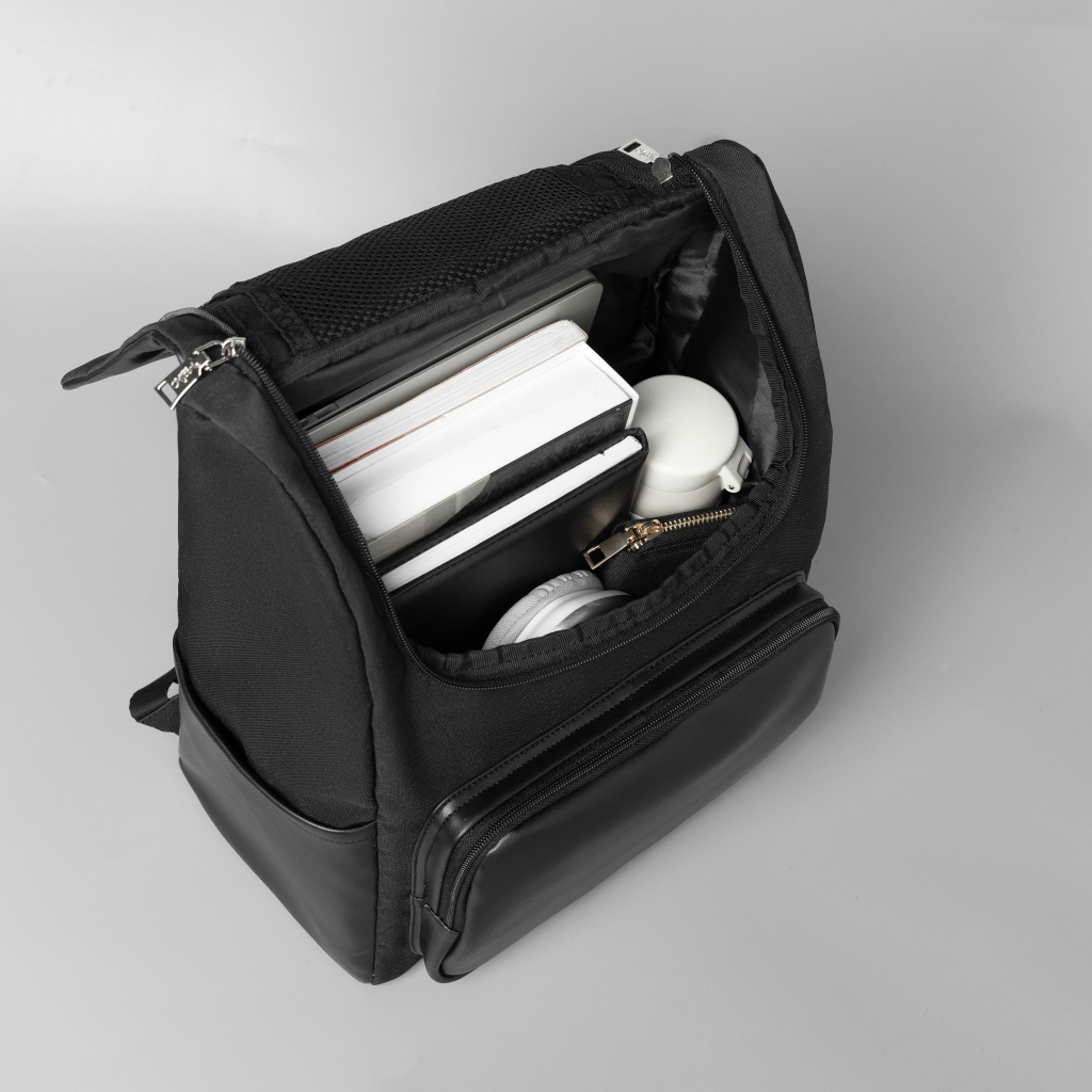 Balo Phối Da PAIX Đi Học Nam Nữ Đựng Laptop Thời Trang Unisex Chống Nước Local Brand MIDORI FOR MAN