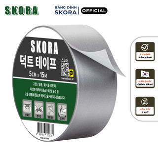 Băng dính vải Skora siêu dính 5cm x 15m băng keo vải xé tay dễ dàng đa năng thương hiệu Hàn Quốc bảo hành 6 tháng