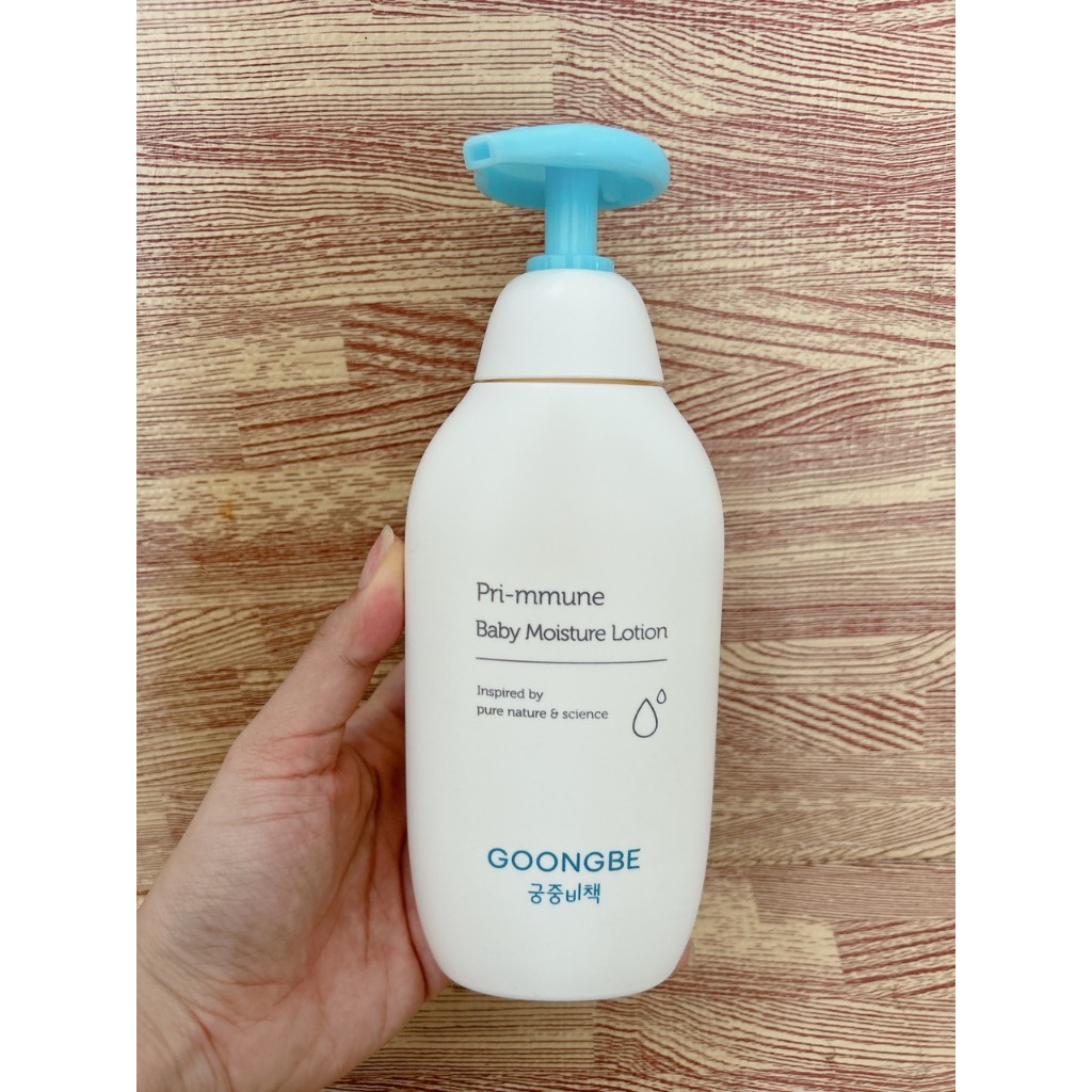 Sữa tắm gội, dưỡng da cho bé goongbe pri-mmune baby moisture lotion - ảnh sản phẩm 2