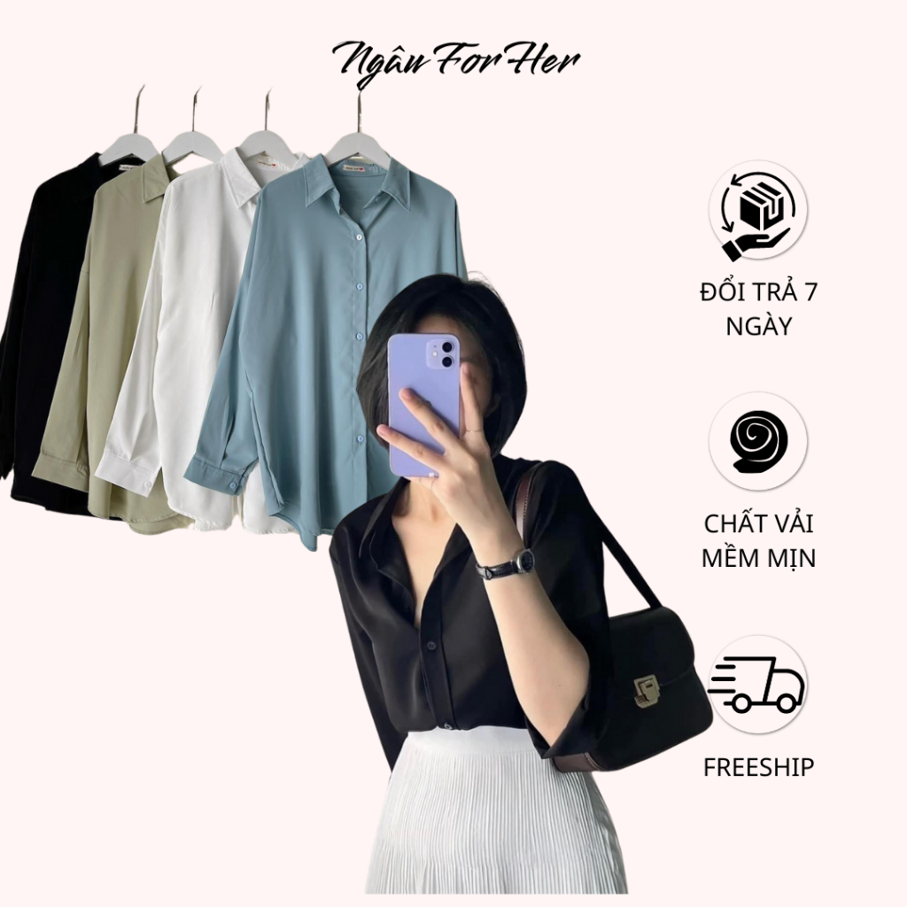 MANGO  SƠ MI- Áo Sơ Mi Lụa Công Sở Tôn Dáng, Áo Sơ Mi hàn Quốc