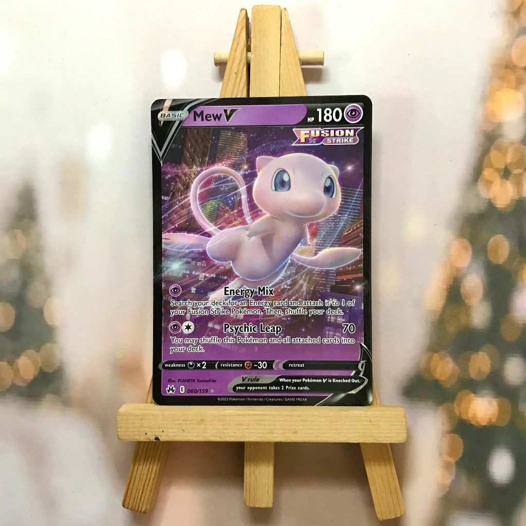 Thẻ hình Pokemon Mew V 060/159 - Bài lẻ Ultra Rare tiếng Anh chính hãng