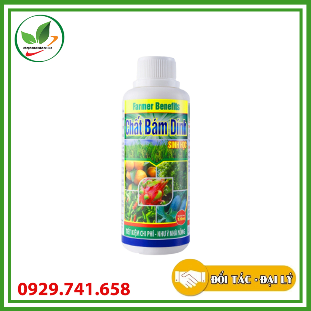 Chất bám dính sinh học hữu cơ.Chai 120ml. Hỗ trợ thuốc tăng tác dụng phòng và trị sâu bệnh, bọ trĩ, rệp sáp.