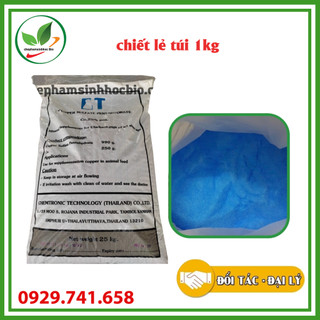 1kg - đồng sunfat cuso4.5h2o cắt rong rêu tảo, diệt nấm cá, xử lý ao nuôi tôm