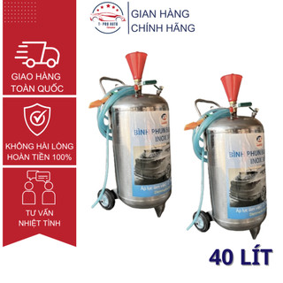   Mẫu mới  Bình phun bọt tuyết inox 304 40 lít Lucky Xịn 