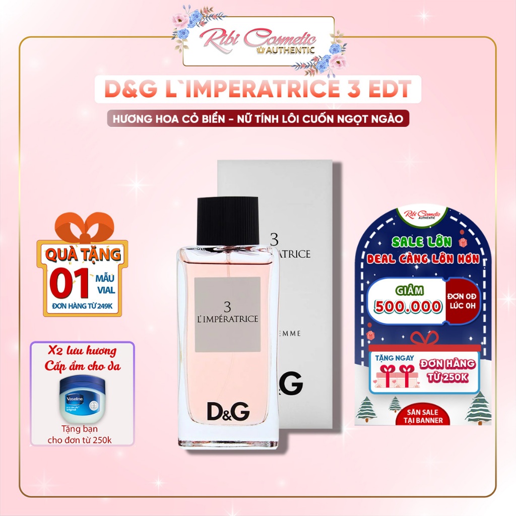 Nước Hoa Nữ D.g L`imperatrice 3 Edt - Thơm Ngọt Ngào Như Ly Sinh Tố Hoa Quả Mát Lạnh Giải Khát Mùa Hè Oi Ả