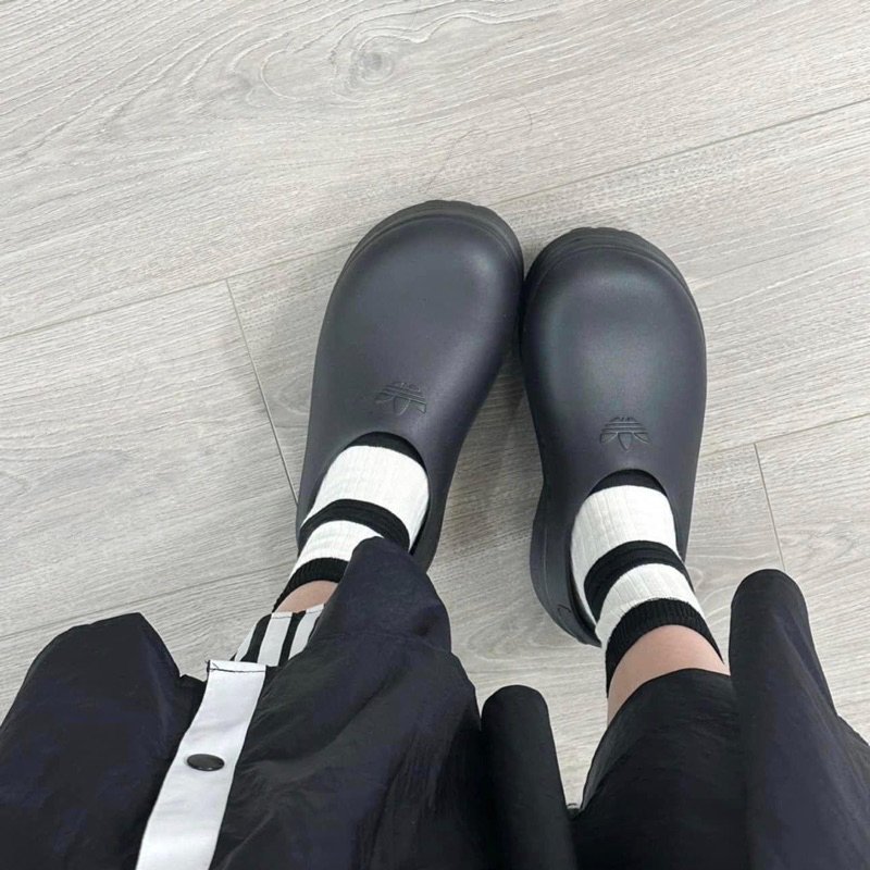 [ CHÍNH HÃNG - CÓ SẴN ] GIÀY SỤC ADIDAS ADIFOM STAN SMITH MULE ‘BLACK’ (IE4626)