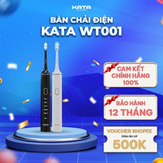 Bàn Chải Điện KATA WT001 tích hợp ánh sáng xanh làm trắng răng, bàn chải phù hợp cho cả người niềng răng