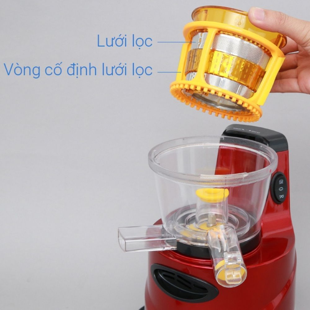 Máy ép trái cây Slowjuicer công suất lớn Mishio OJ6-Fruitberry-S 400W