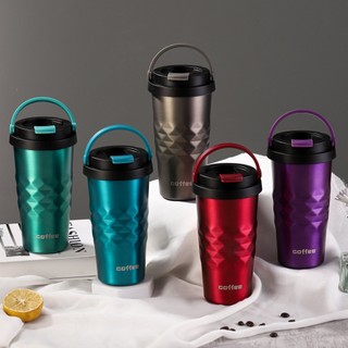 Ly giữ nhiệt COFFEE chính hãng 500ml SƠN MỜ, có tay cầm tiện lợi