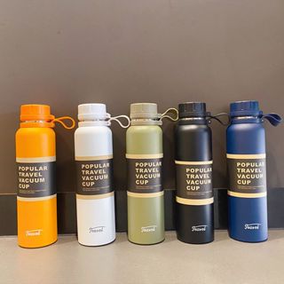 Bình giữ nhiệt TRAVEL giữ nóng lạnh trên 10 tiếng 850ml/1100ml, có quai xách tiện lợi