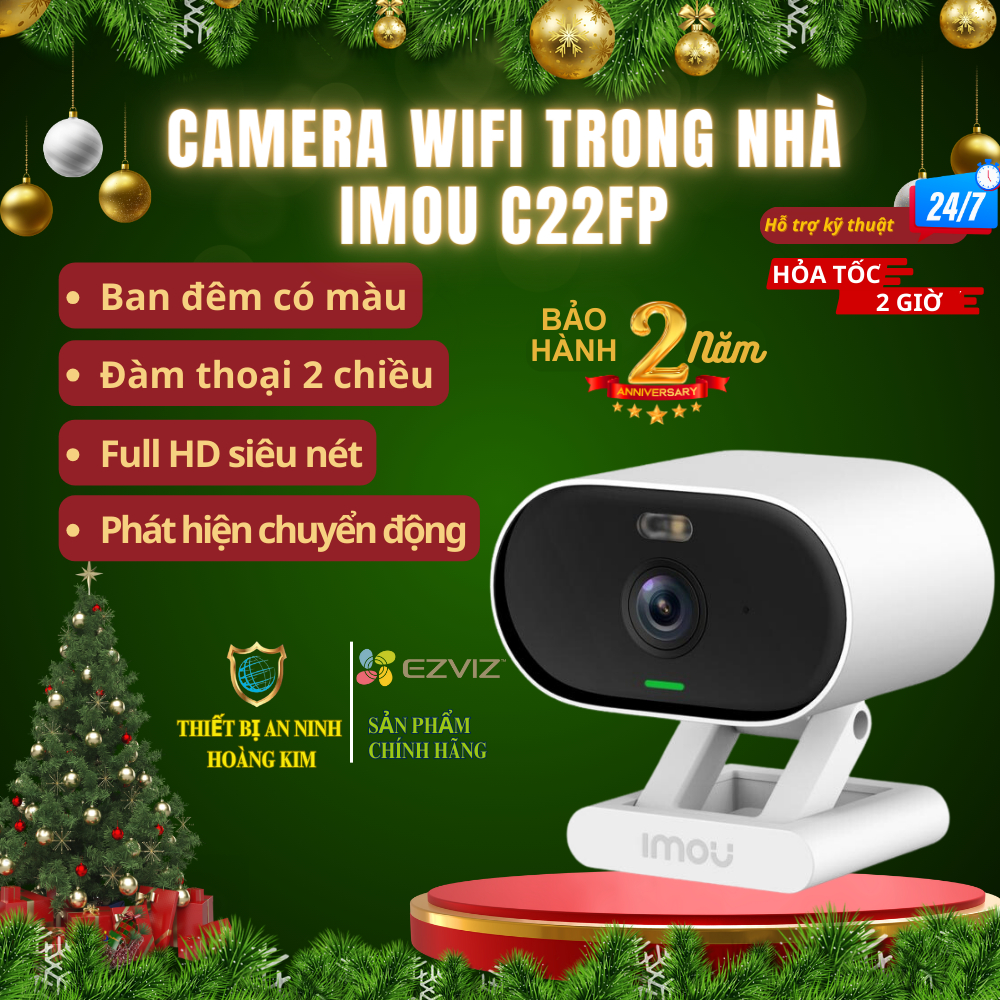 Camera Wifi trong nhà và ngoài trời Imou Versa I IPC-C22FP I Đàm thoại I Màu ban đêm