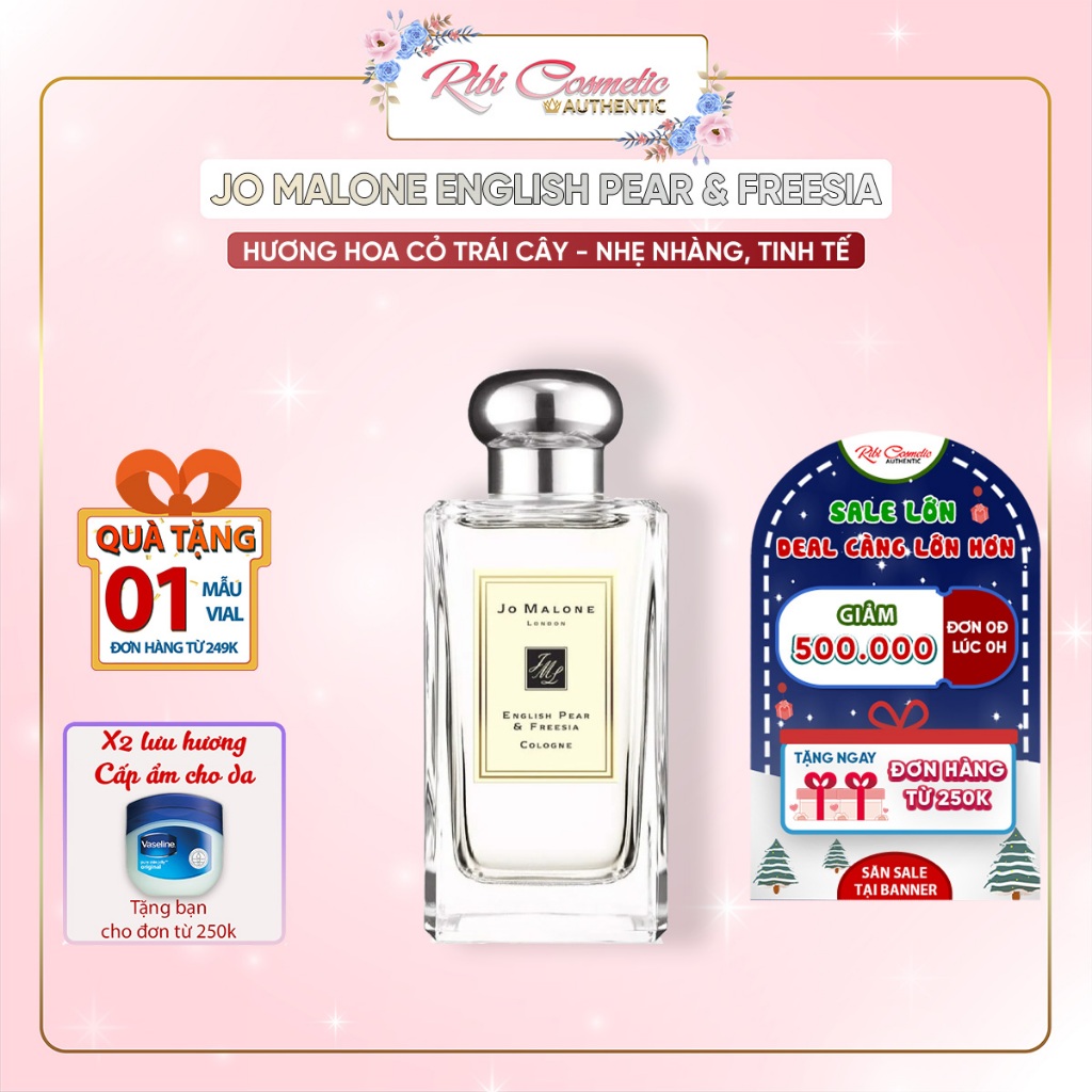 Nước Hoa Nữ Jomalone English Pear & Freesia Cologne - Hương Diêm Vĩ Tươi Mát Ribicosmetics