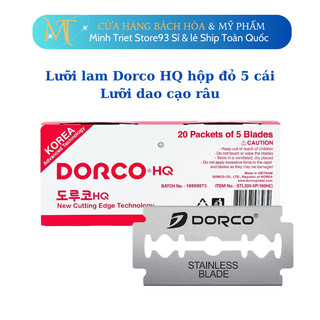 Lưỡi lam Dorco HQ hộp đỏ 5 cái, lưỡi dao cạo râu