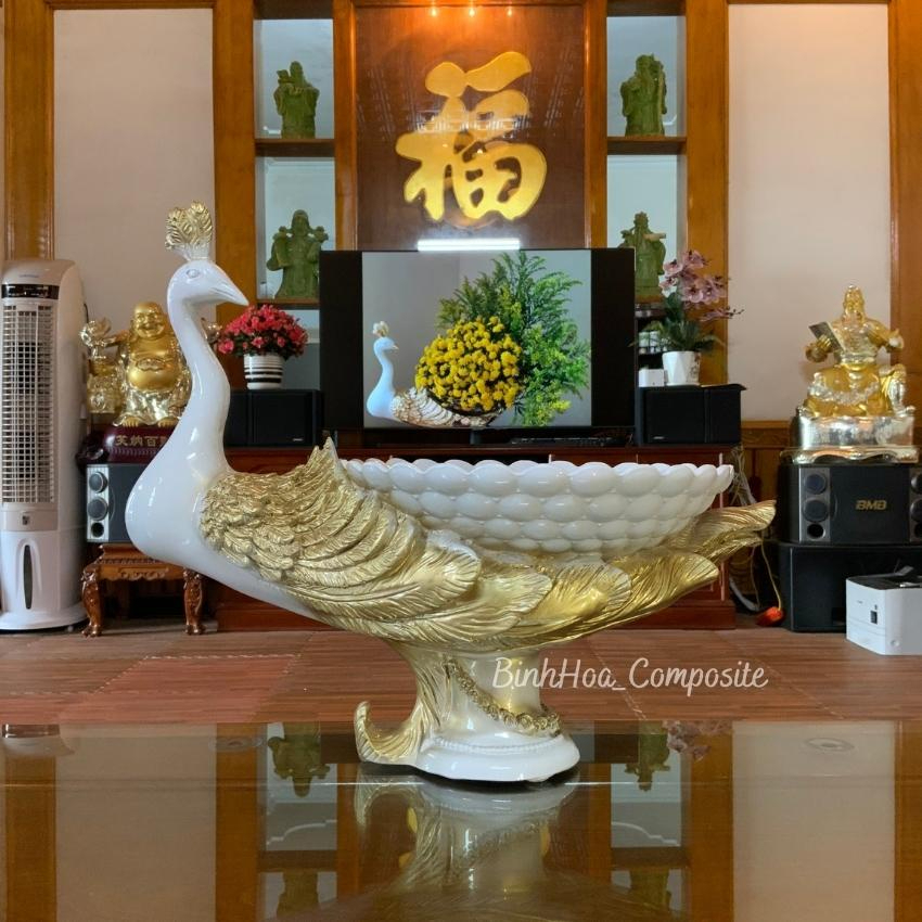 Bình cắm hoa con công,chất liệu nhựa composite,mã BH213,lọ hoa decor,trang trí nhà cửa,bình hoa đẹp