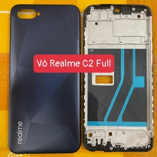 Bộ Vỏ Realme C2 Zin Full ( Kính camera / khay sim / nút bấm )
