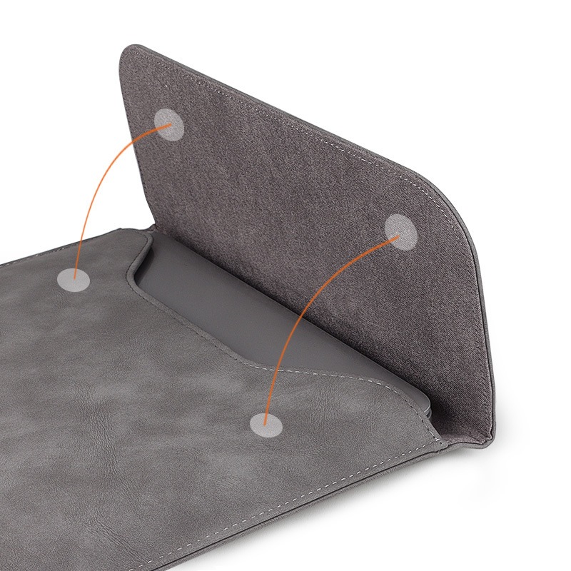 Bao da Macbook/Laptop 13.3 và 14 inch Tặng kèm theo túi nhỏ đựng phụ kiện