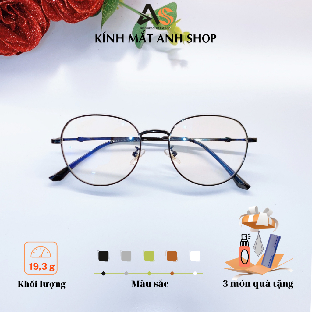 Kính tròn nhỏ kim loại kiểu dáng thời trang trẻ trung 61033A
