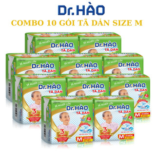 Tã dán người lớn drhao size m gói 10 miếng bỉm dán cho người già.