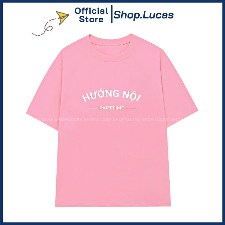 Áo Phông Chữ HƯỚNG NỘI Áo Thun Local Brand Unisex Nam Nữ Form Rộng Tay Lỡ Cotton Vải Mát shop.lucas