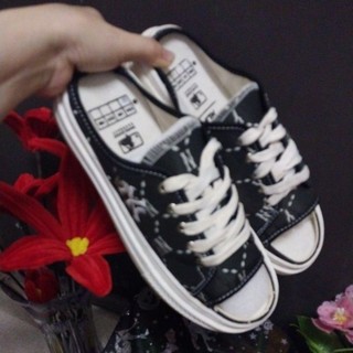Giày bata hở mũi ,gót vải canvas chất xịn .
