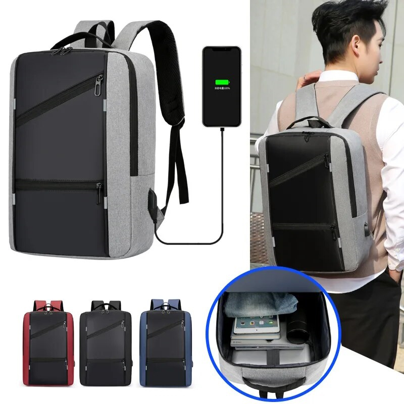 Balô Công sở, Du lịch - Balo đựng Laptop 15.6" Chống nước , Cổng cắm ngoài USB