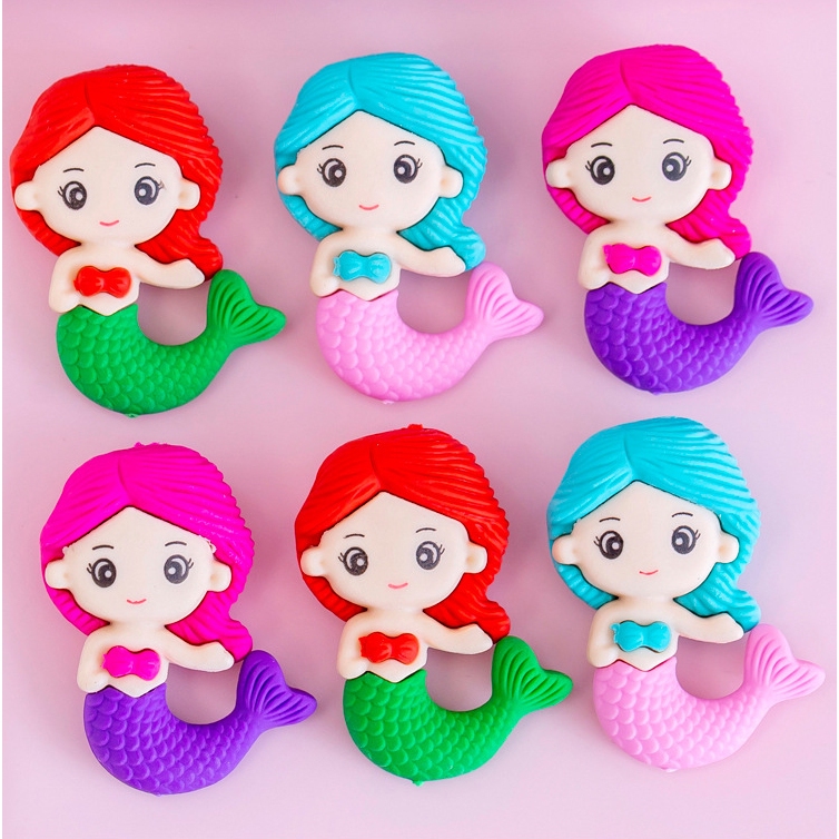 Cục tẩy bút chì hình Nàng tiên cá SIÊU SẠCH Cực Dễ Thương 4B tiện lợi cho học sinh