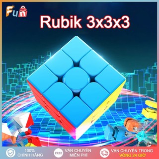 Rubik 3x3 meilong 3 tầng stickerless đồ chơi trí tuệ trẻ em phát triển tư duy 3x3x3 rubik