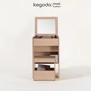 Bàn trang điểm kgd08 gương gấp gọn kiểu dáng simple thương hiệu kegoda
