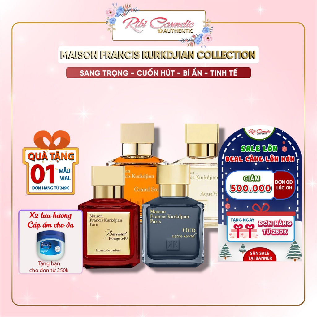 Nước Hoa Mfk Baccarat 540 Extrait, Mfk Oud Satin Mood, Mfk Grand Soir, Mfk Aqua Vitae Ribicosmetics