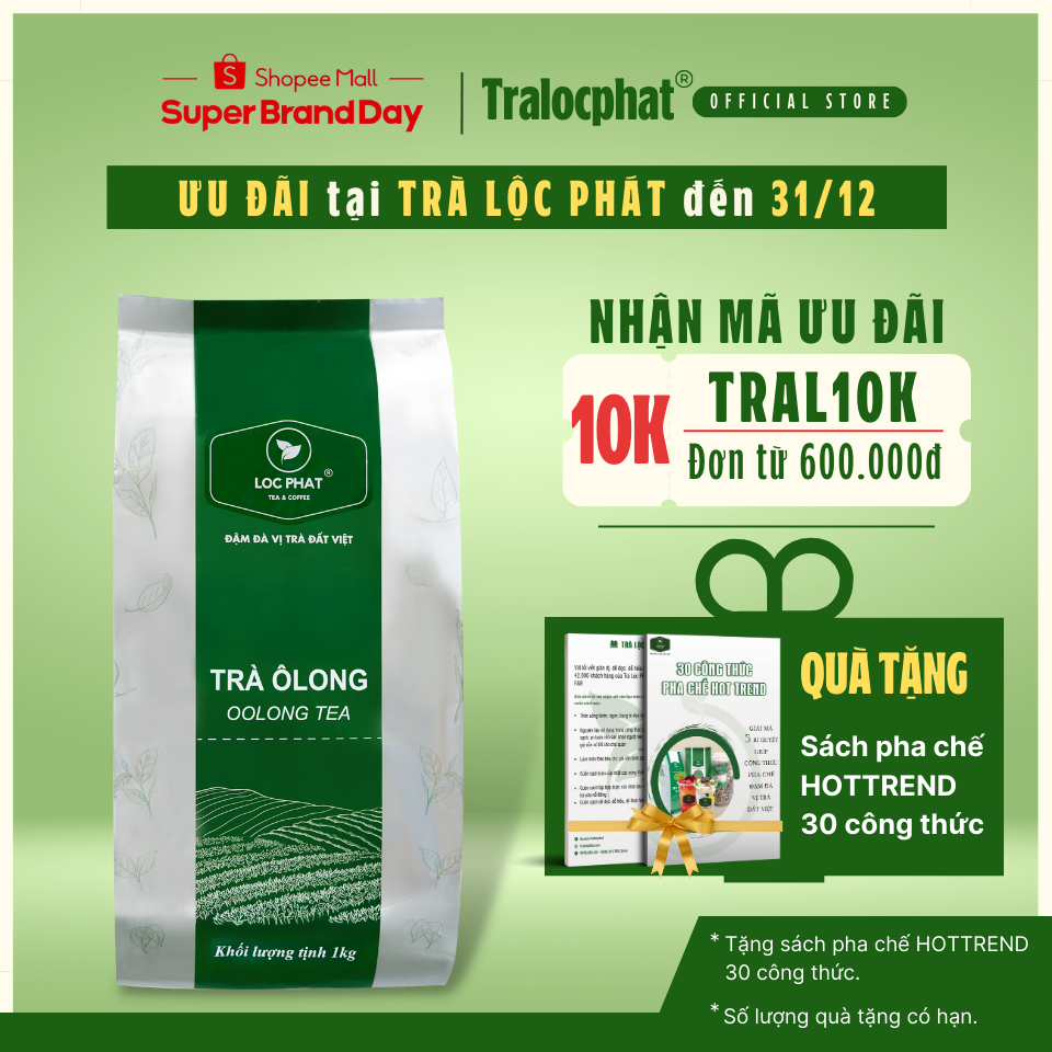 Trà Ô Long Lộc Phát - 1KG - Nguyên Liệu Để Pha Chế Trà Sữa (Đồ uống) (Trà Lộc Phát)