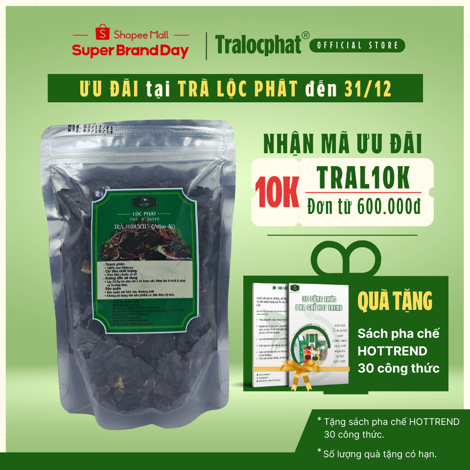 Trà Hoa Atiso Lộc Phát - 0.2KG - Nguyên Liệu Dùng Để Pha Chế Đồ Uống (Trà Lộc Phát)