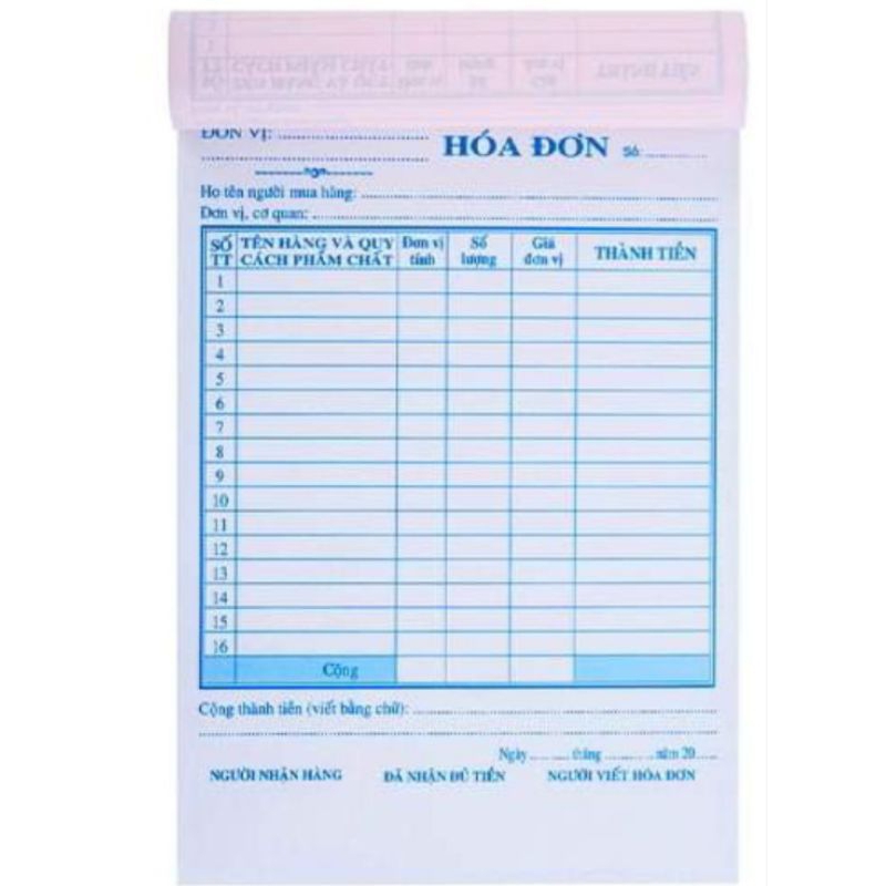 In hóa đơn,biểu mẫu 1,2,3 liên