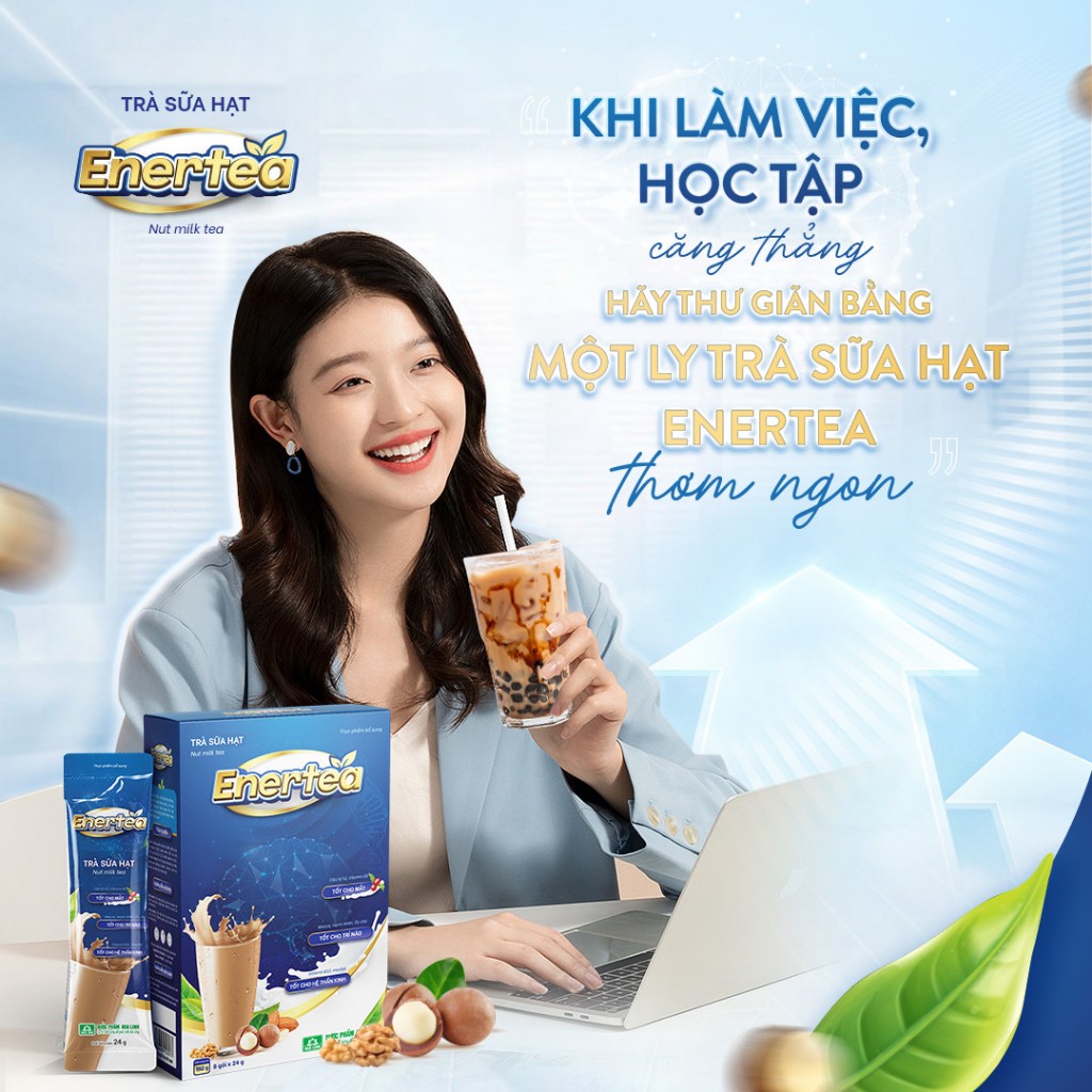 Mua 1 hộp trà sữa hạt Enertea 08 gói TẶNG 1 hộp cùng loại