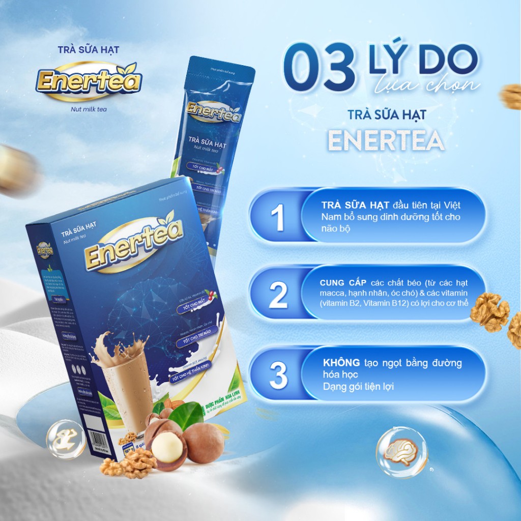 Mua 1 hộp trà sữa hạt Enertea 08 gói TẶNG 1 hộp cùng loại