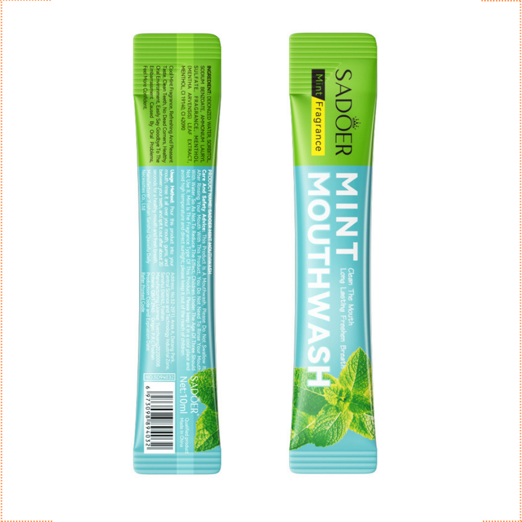 Nước súc miệng hương trái cây, thơm miệng sạch sẽ thơm tho, dạng gói - Dacigi