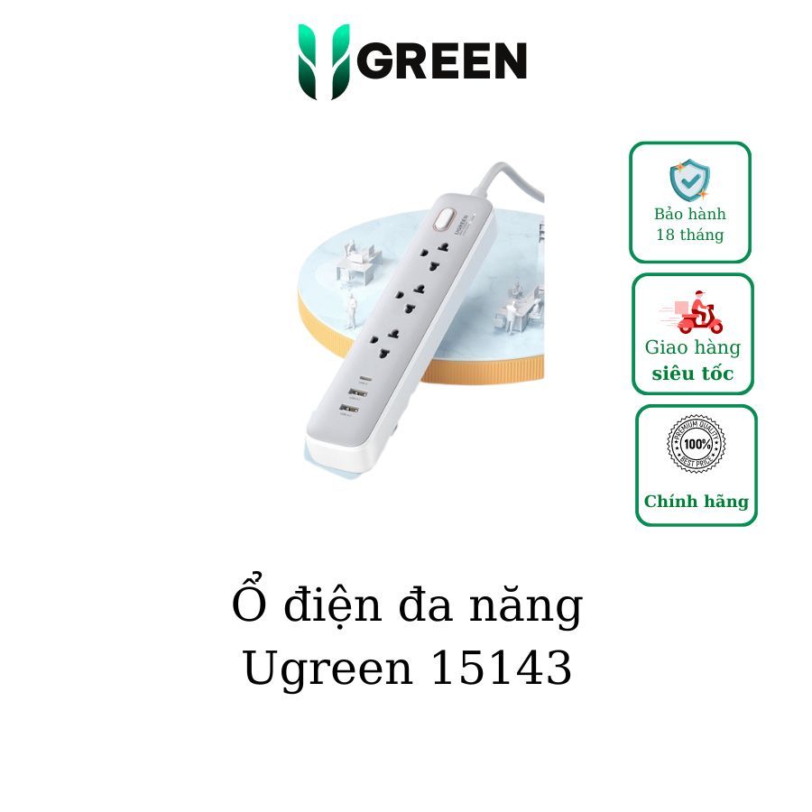 Ổ cắm điện đa năng Ugreen 15143 CD286
