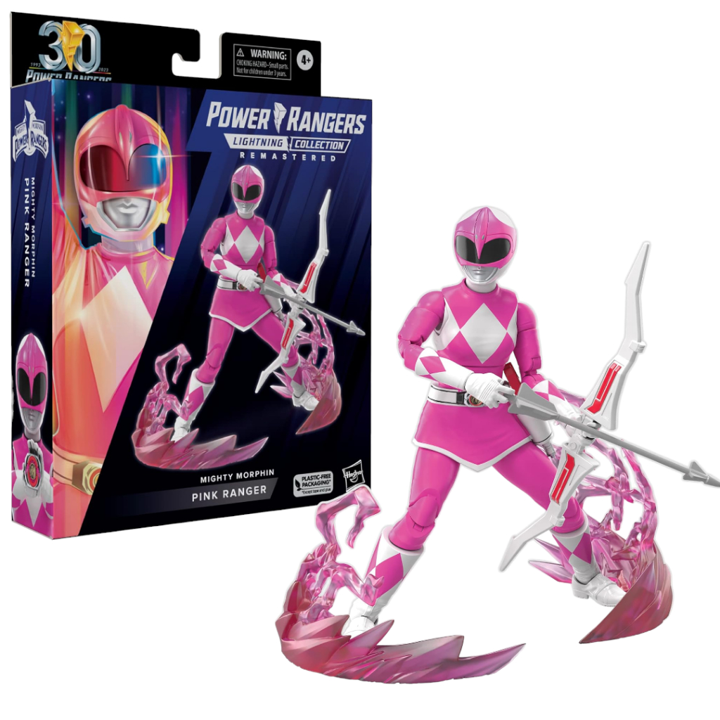 Mô hình Power Rangers Lightning Collection Remastered Mighty Morphin Pink Ranger Chính Hãng Hasbro