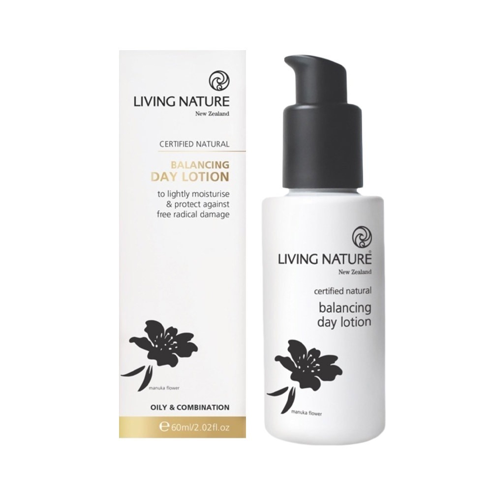 Lotion dưỡng ẩm da dầu mụn Living Nature Balancing Day Lotion