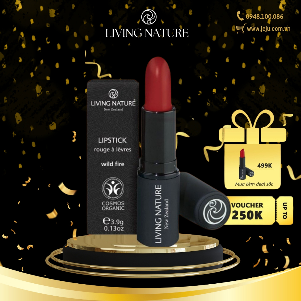 Son môi organic Living Nature - Đủ các Màu