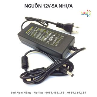 Nguồn Led adapter 12V5A nhựa
