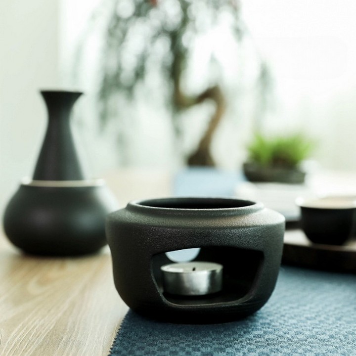 Bộ 7 Món Uống Sake Hâm Nóng Tại Bàn Yumi-Zen Ceramics Cao Cấp - Home and Garden