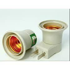 Đui đèn E27 phích cắm + công tắc.