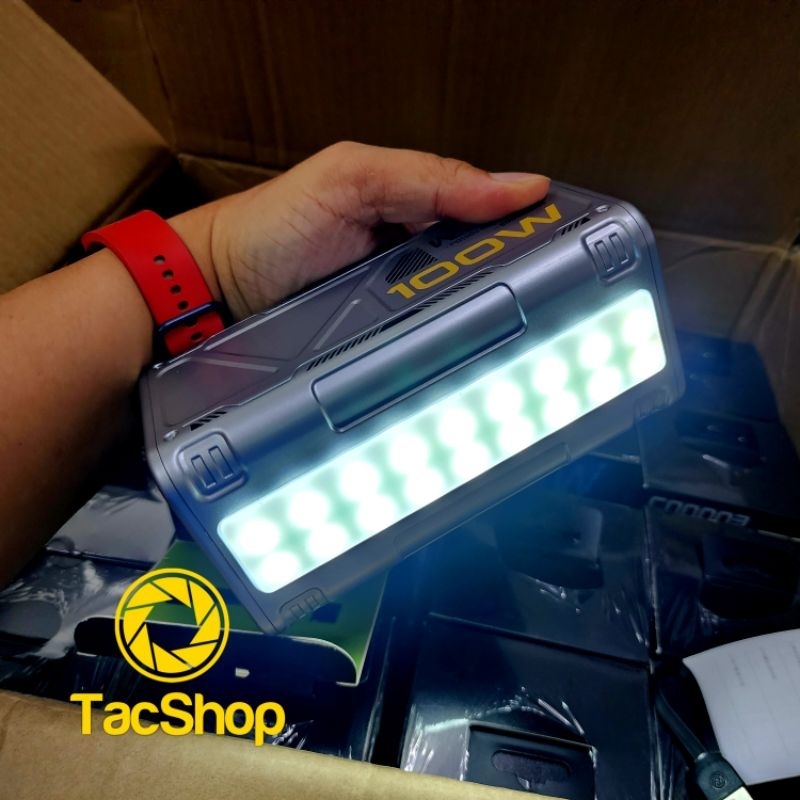 Pin dự phòng sạc siêu nhanh 100W WEKOME WP-08 50000mAh sạc laptop có đèn pin TypeC Out 100W/60W và USB 22.5W Chính Hãng