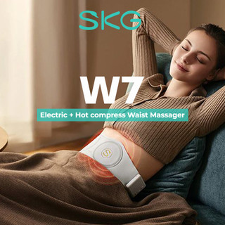 Máy massage lưng SKG W7 giảm đau vùng thắt lưng, đau do thoát vị, thoái hóa, ngồi lâu | SKG By KATA