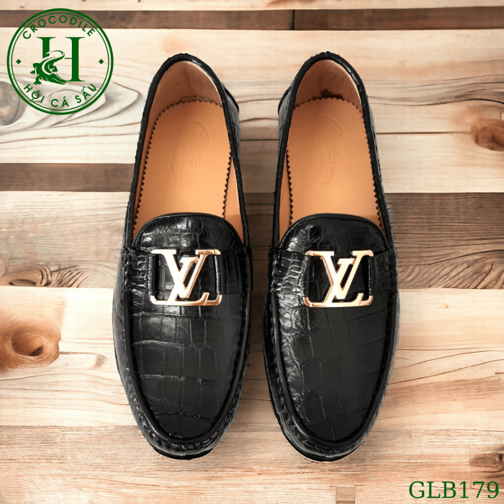 Giày Lười Bụng Cá Sấu, Giày Da Cá Sấu Cao Cấp – GLB179