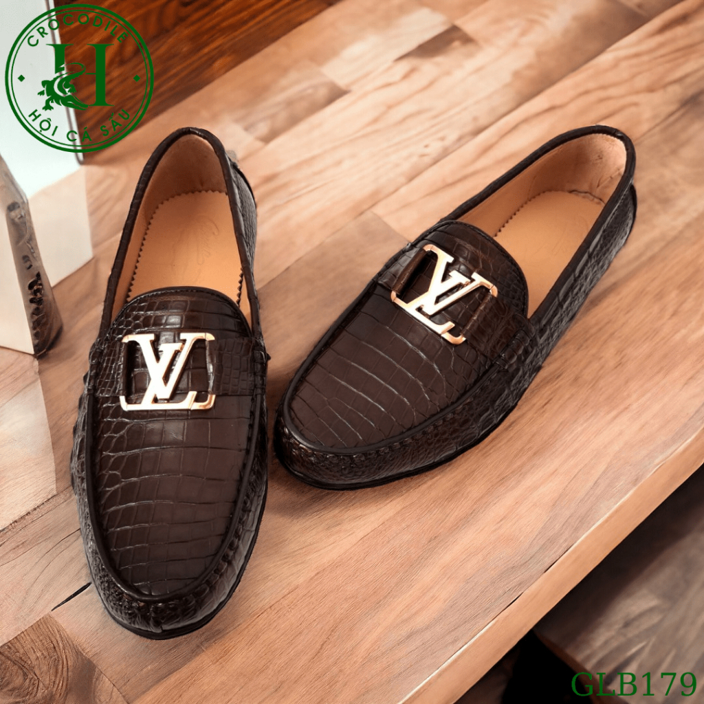 Giày Lười Bụng Cá Sấu, Giày Da Cá Sấu Cao Cấp – GLB179