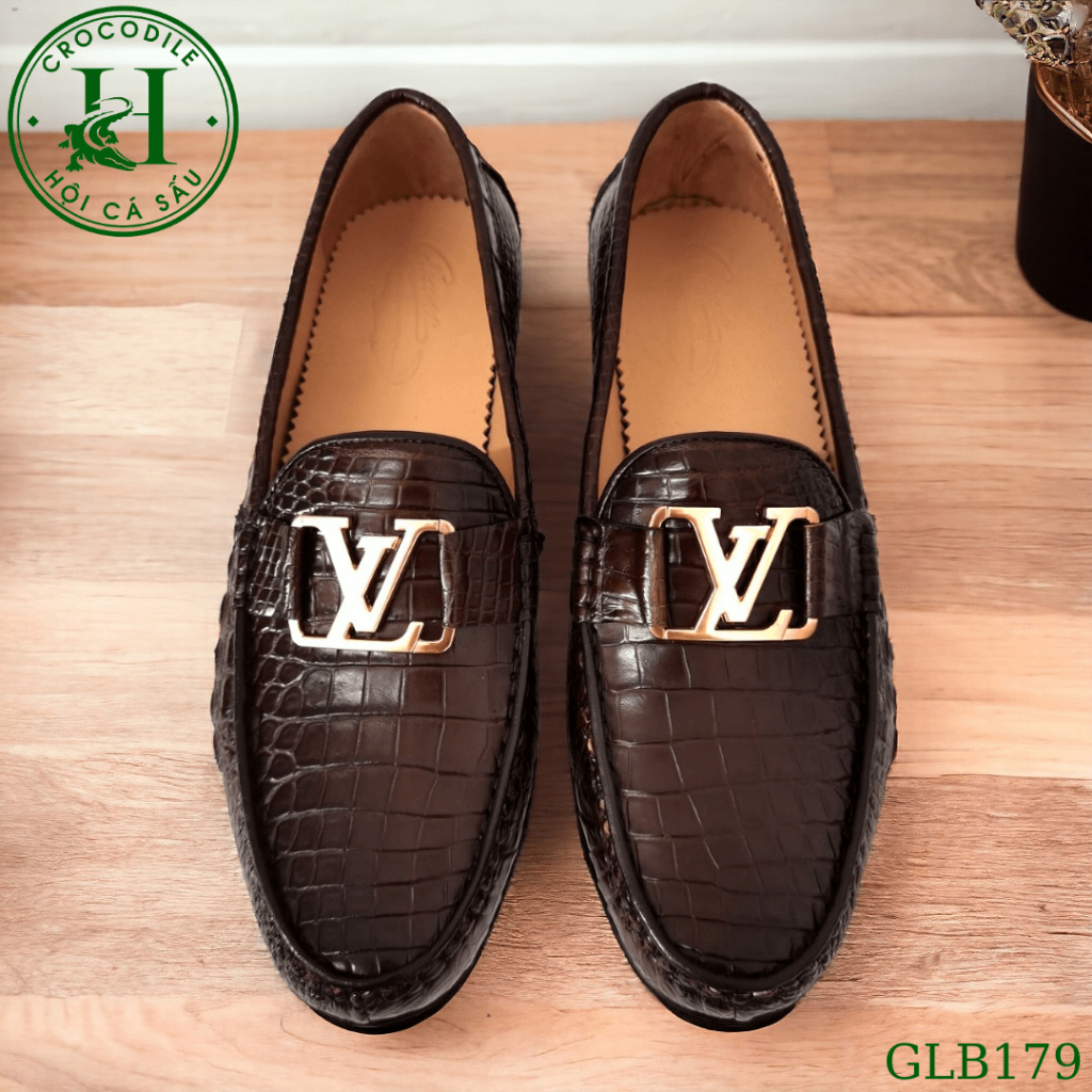 Giày Lười Bụng Cá Sấu, Giày Da Cá Sấu Cao Cấp – GLB179